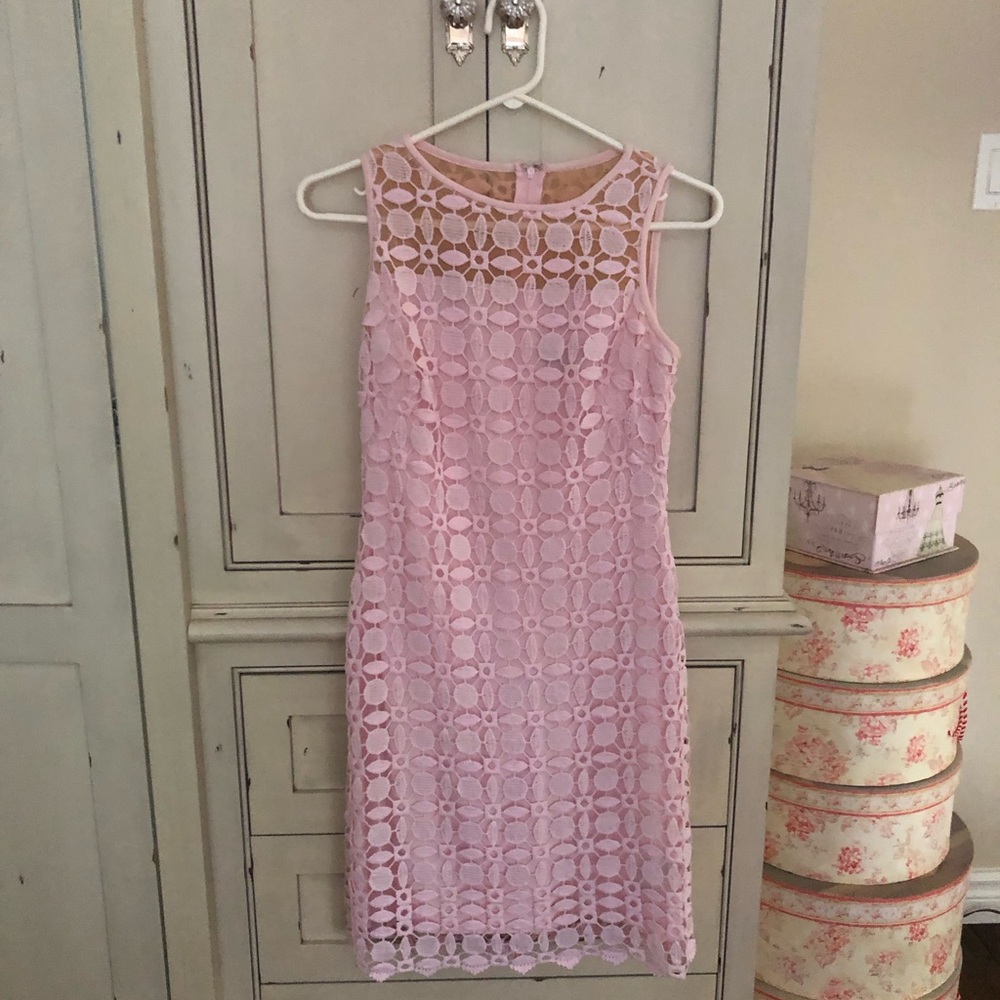 Ralph Lauren pink lace dress